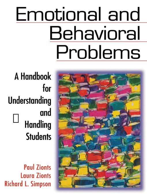 Title details for Emotional and Behavioral Problems by Paul Zionts - Available